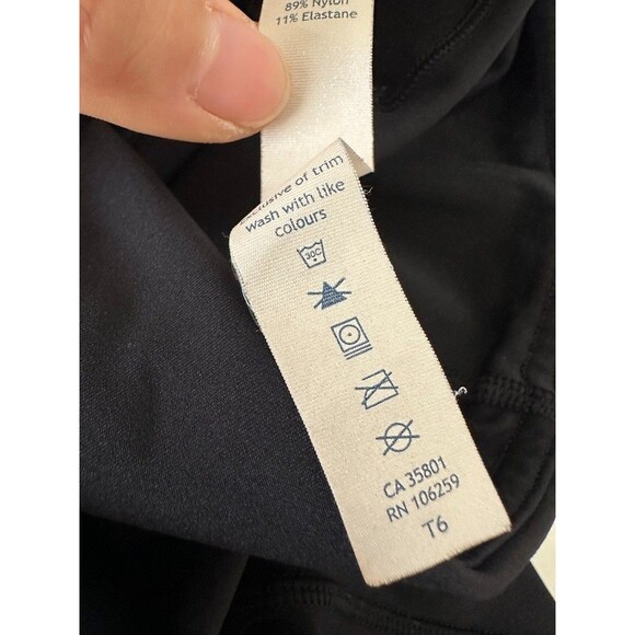 Lululemon Fast Free High Rise Crop Black Running Athleisure Stretch Women's Sz 4 - Picture 10 of 11